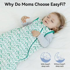 EasyFi sleep sack roomy leg area allows free movement for growing toddlers.