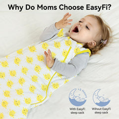 EasyFi sleep sack provides roomy leg room for movement