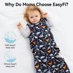 EasyFi sleep sack zipper-protector guards baby's face during sleep