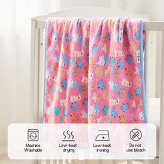 EasyFi bamboo blanket on tummy time mat, breathable for playtime.
