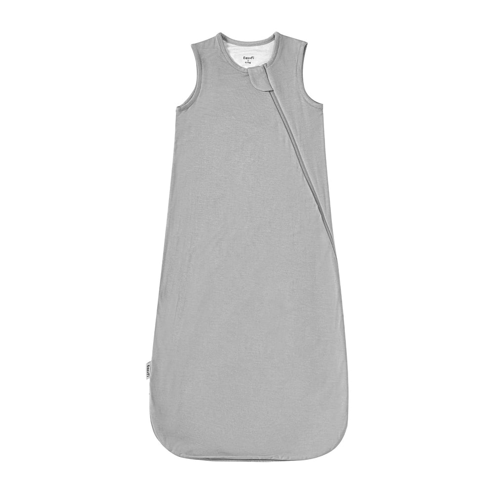 EasyFi Supersoft bamboo sleep sack gray on baby for cozy sleep and gentle warmth