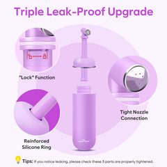 Easy@Home EPB-01 one-hand use for easy, mess-free cleaning