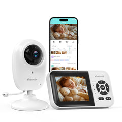 ebemate baby monitor 2.8-inch display for clear at-home viewing
