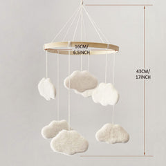 EBINGMIMA gender-neutral nursery cloud mobile complements any room