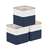 Eblog 11-inch cotton cube toy storage keeps toys neatly organized on shelves.