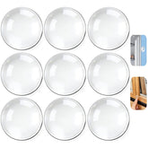 EBUKTUK round transparent wall bumper on a door frame reduces impact and noise