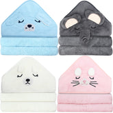 Eccliy kitten hood towel for bath time offering soft warmth and adorable face design.