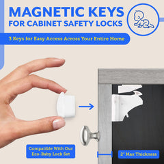 Eco-Baby two keys and two holders provide spare access and convenience.