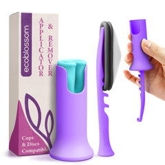 EcoBlossom applicator enables easy insertion for mess-free use.