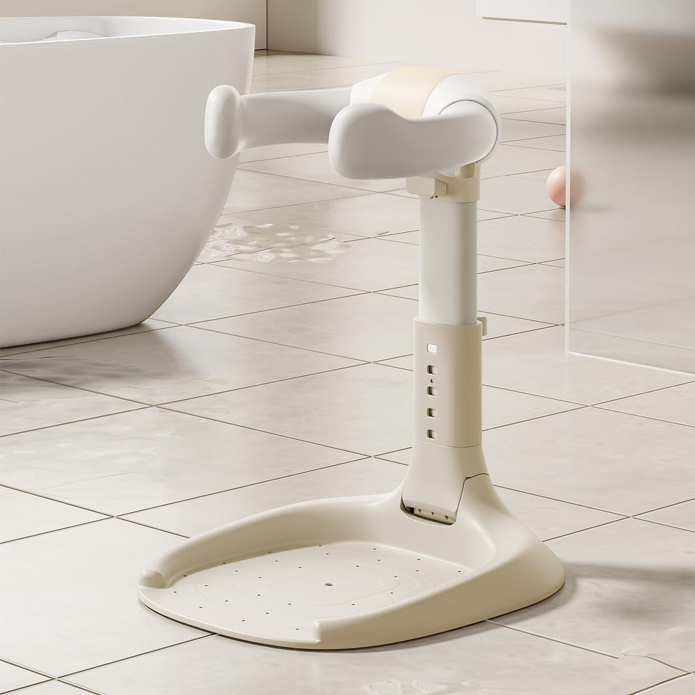 Ecoflarix adjustable baby shower stand with anti-slip base for safer bathtime