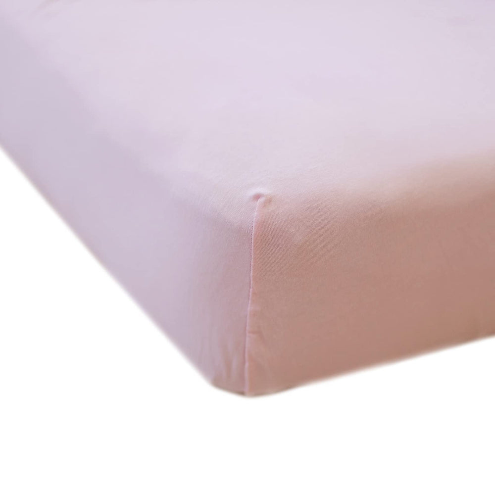 Ecolino fitted crib sheet in Petal pattern offers soft organic cotton for baby skin.
