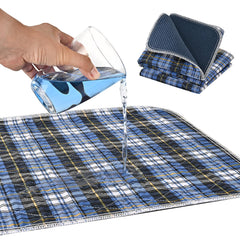ECONAZOLE foldable portable underpad beside a chair for transport.