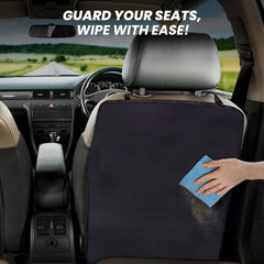 EcoNour durable black backseat cover with reinforced corners resists sagging.