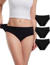 EcoPeriod heavy-flow underwear front view showing secure fit for overnight protection