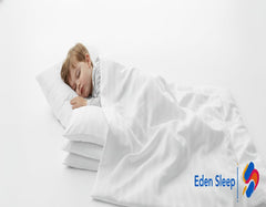 Eden Sleep 100% cotton pillow case delivers smooth sleep surface.