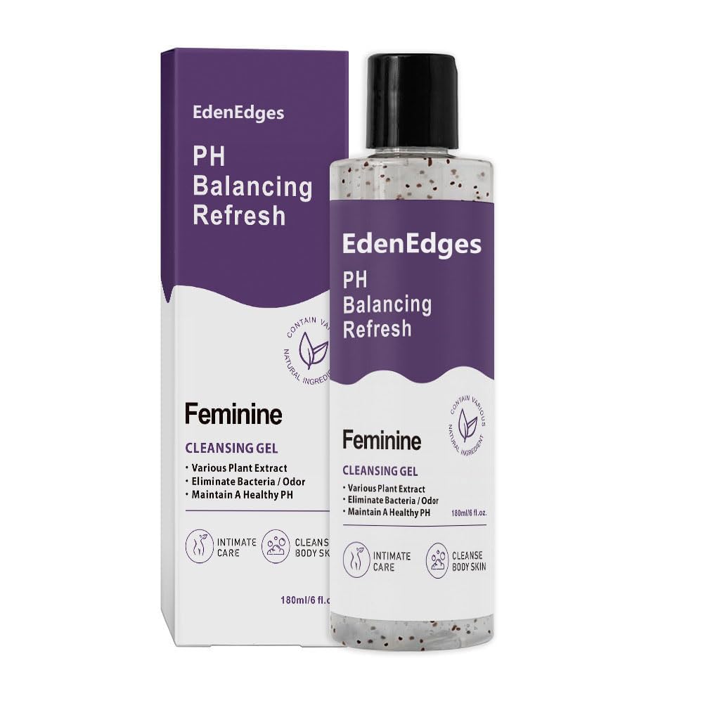 EdenEdges Her Refresh bottle pour promotes gentle, pH-balanced cleansing for daily use.