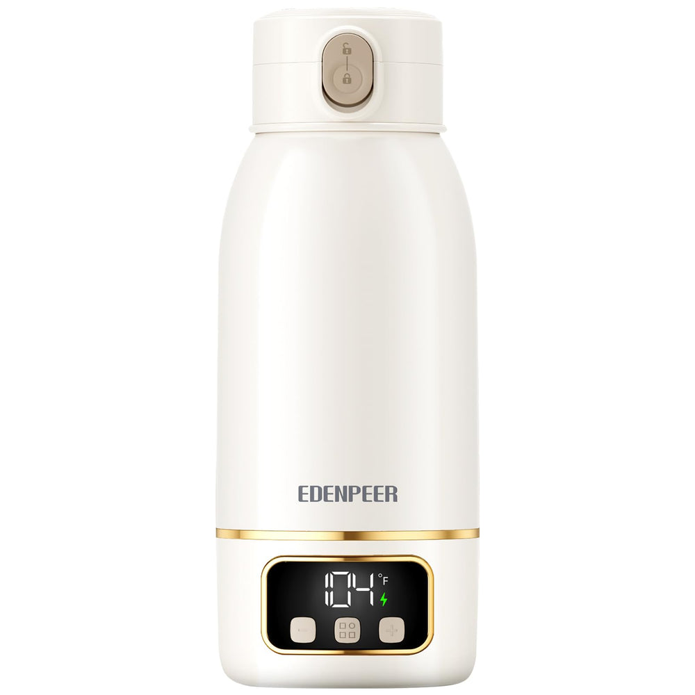 EDENPEER bottle warmer in compact travel design for warm milk on the go
