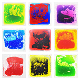 Edusense sensory liquid floor tile with colorful motion for engaging sensory play for kids.
