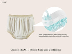 EEOST diaper cover with high-elastic leg and waistbands for a snug fit.