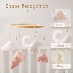 EERKEOD bunny bear decor supports gentle visual focus for babies.