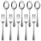 E-far 10-piece toddler utensils set for self-feeding with durable non-toxic stainless steel