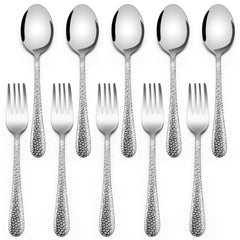 E-far 10-piece toddler utensils set for self-feeding with durable non-toxic stainless steel