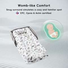 Ehcryonix baby lounger in use during tummy time.