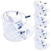 Ehoycq 5 Pack 4000ml urinary drainage bag with anti-reflux for stable overnight drainage