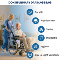 Ehoycq 2000ml night drainage bags shown for overnight reliability