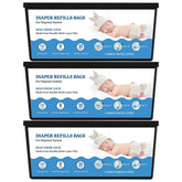 Eiekako Genie-compatible refill bags secure fit and odor control during diaper changes.