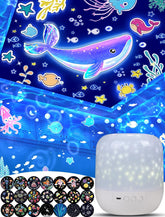 Eigther 21-film projection collection creates magical ceiling scenes for kids.
