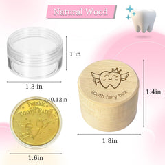 Eiohiuy tooth fairy box transparent container shows secure dry storage for a lost tooth.