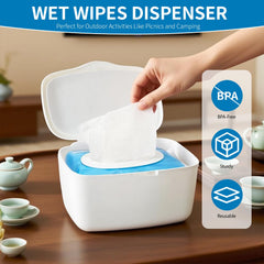 Eiszhjk wipes dispenser sealing lid moisture-lock demonstrates fresh, dust-free storage.