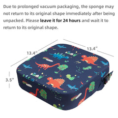 Non-slip bottom stabilizes Eiury booster seat on chairs