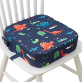 Eiury booster seat on a chair elevates toddler dining height for comfortable meals