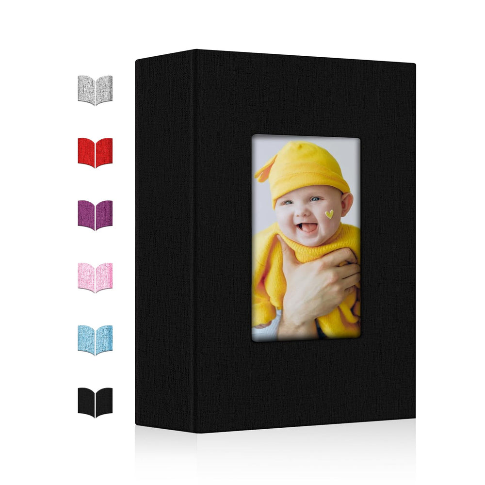 EJBLFE 4x6 photo album with linen cover for durable family memories.