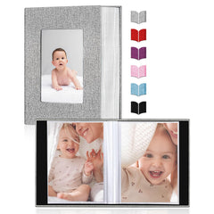 EJBLFE slide-in pockets keep 4x6 photos secure and neatly organized.