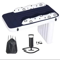 EkoVibe infant airplane seat extender provides a soft travel bed with neck pillow support