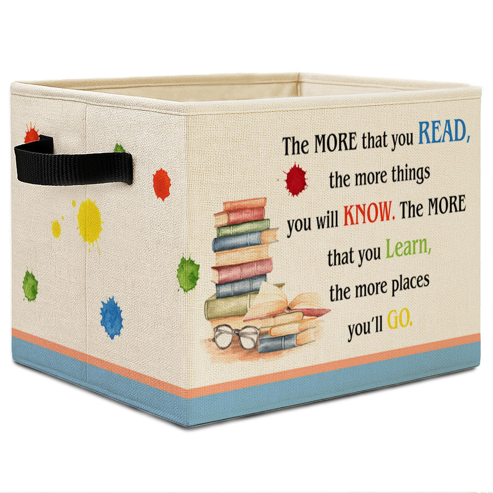 Elefeltclave boho nursery storage bin with collapsible design for tidy shelves