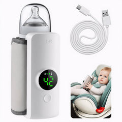 Elegant Aura portable bottle warmer front view for on-the-go warming