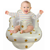 Elemensis Cat Face inflatable baby seat with supportive backrest for safe sitting.