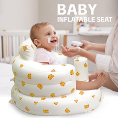 Elemensis wide-base inflatable chair provides stable support during early sitting.