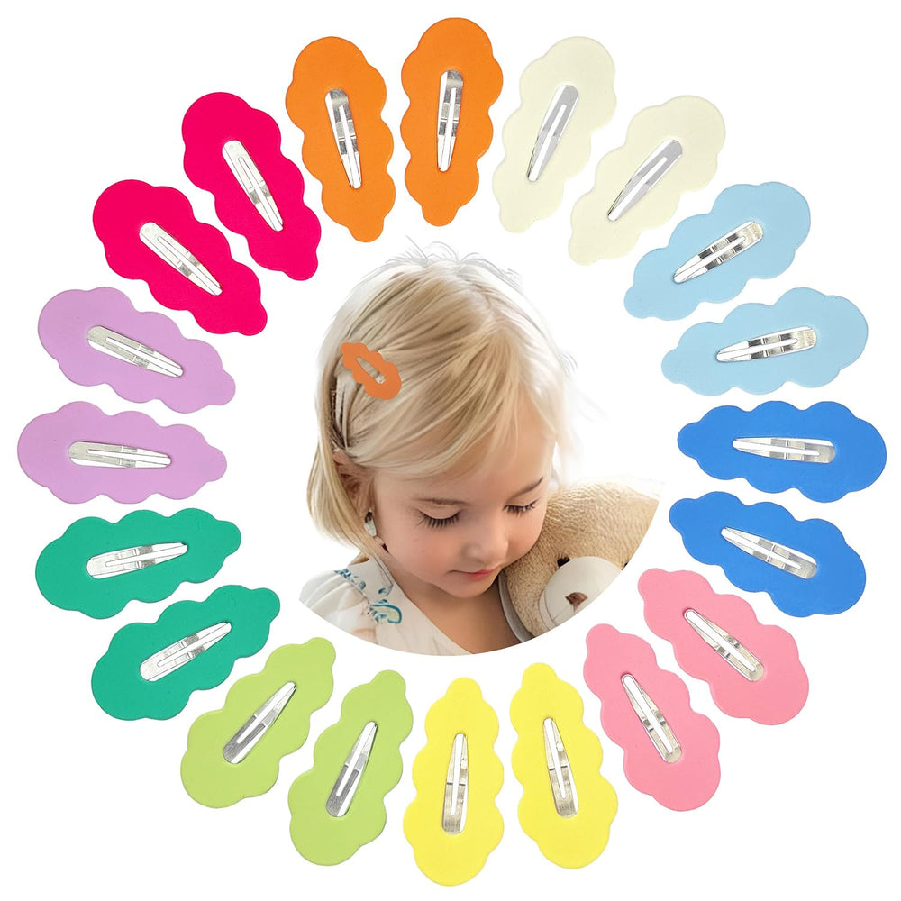 EleMirsa 40-piece candy-colored snap clips pack for versatile outfits