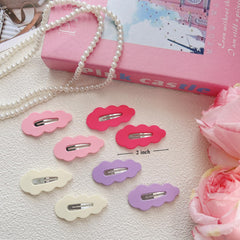 EleMirsa toddler hair clips with non-slip metal springs for secure hold