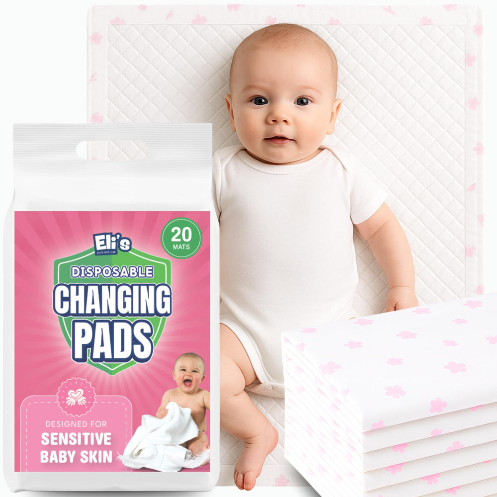 Eli with Love disposable changing pad with quilted top for gentle baby skin