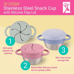 Elk and Friends travel-lid snack cup ready for on-the-go spills-free journeys