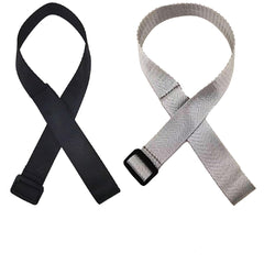 ELLENTAE stroller wrist strap secured to a handle, enabling hands-free control.