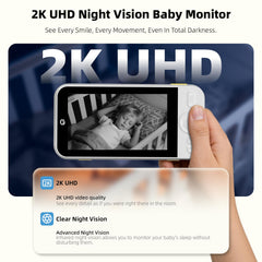 Ellie Pro 5x digital zoom reveals fine movements without disturbing baby