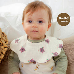 EllieHouse baby bib front pattern three offers cheerful style while absorbing moisture
