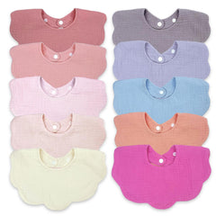 EllieHouse teething drool bibs keep messes under control.